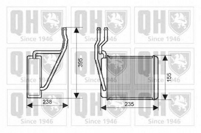 QUINTON HAZELL qhr2169 -  Теплообменник, отопление салона